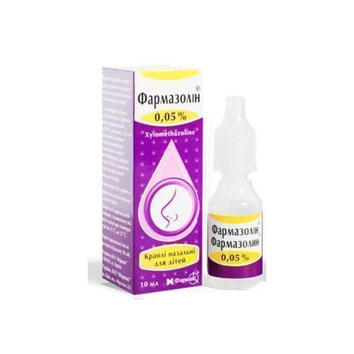 Фармазолін 0,05% краплі 10 мл - фото №1 Фармазолін 0,05% краплі 10 мл