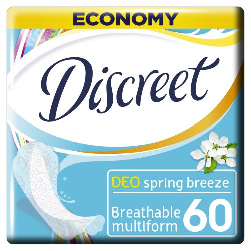 Прокладки Alldays Discreet Deo Spring Breeze Multiform 60 шт (ежедневные) - фото №1 Прокладки Alldays Discreet Deo Spring Breeze Multiform 60 шт (ежедневные)